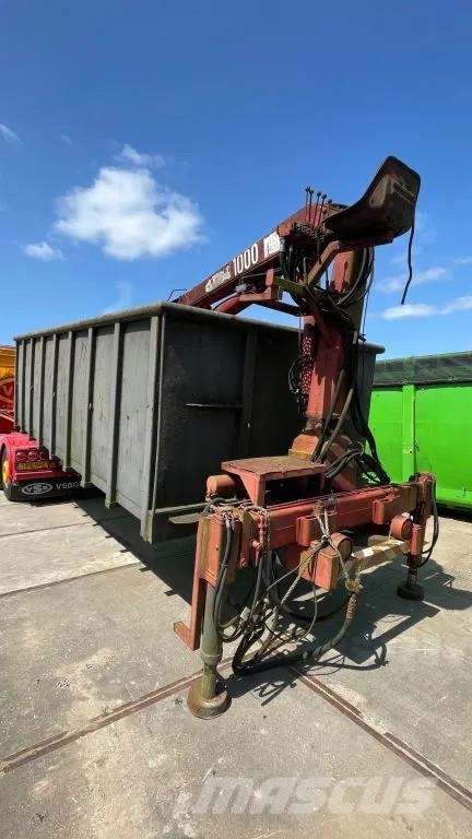  Schenk 20 kuub container bak + kraan Hiab 10 ton 2 Preču konteineri