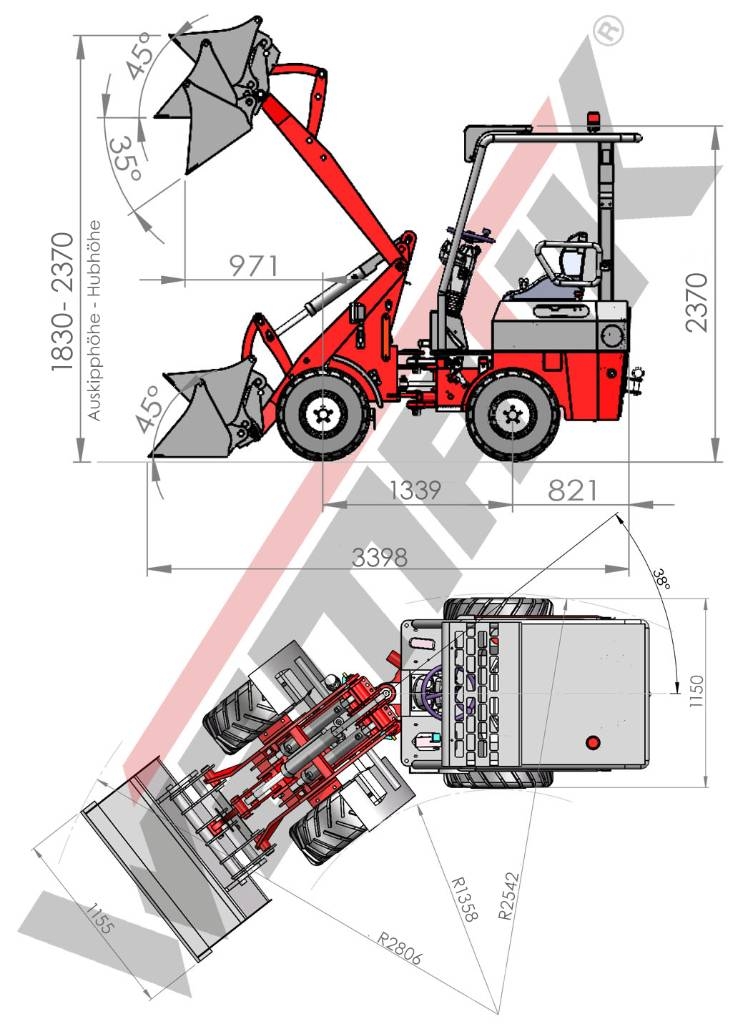 Wematik Hoflader 807E لوادر بعجل