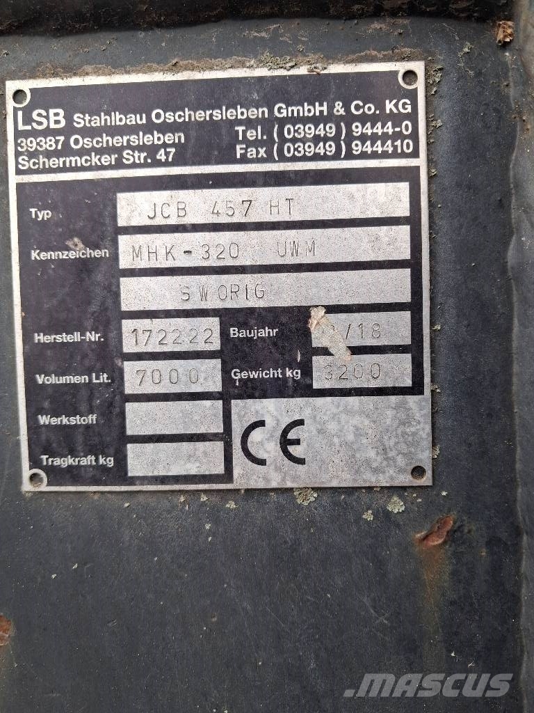 JCB High dump bucket 7m3 ملحقات أخرى للحفر والتحميل