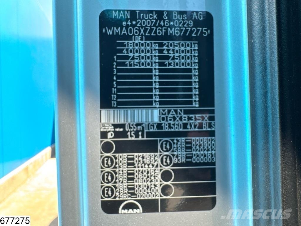 MAN TGX 18 560 EURO 6, Retarder, Standairco, Hydraulic Ťahače