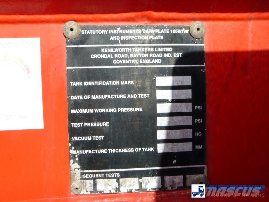 AHP Vacuum tank steel (tipping) 29 m3 / 1 comp Напівпричепи-автоцистерни
