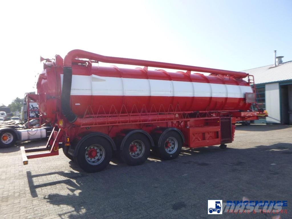 AHP Vacuum tank steel (tipping) 29 m3 / 1 comp Напівпричепи-автоцистерни