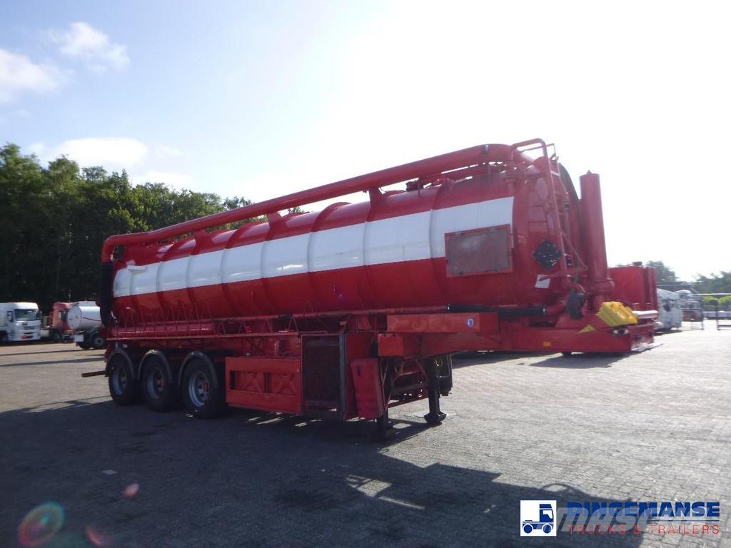AHP Vacuum tank steel (tipping) 29 m3 / 1 comp Напівпричепи-автоцистерни