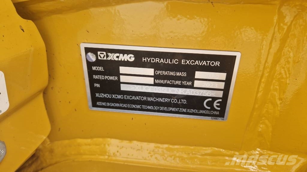 XCMG XE 35 E mit HS03 Mini excavators < 7t (Mini diggers)