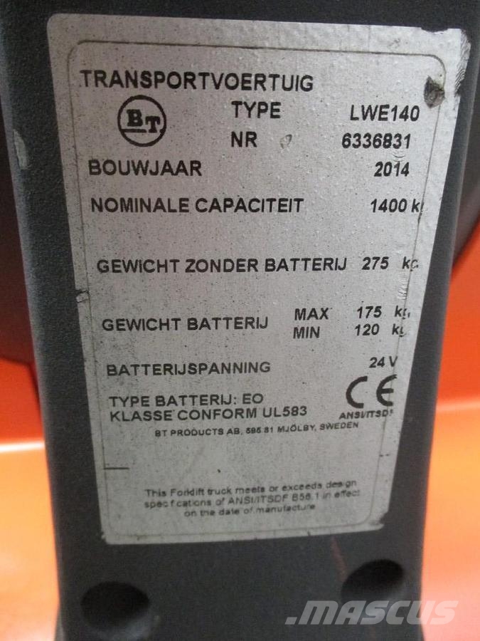 BT LWE140 Штабелери