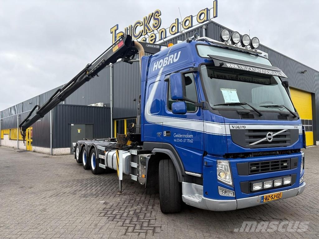 Volvo FM 460 EEV + HMF 2200-- 3X EXT. + REMOTE + HOOK AR Treileri ar āķi