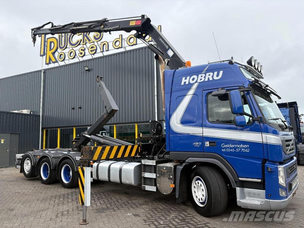 Volvo FM 460 EEV + HMF 2200-- 3X EXT. + REMOTE + HOOK AR Treileri ar āķi