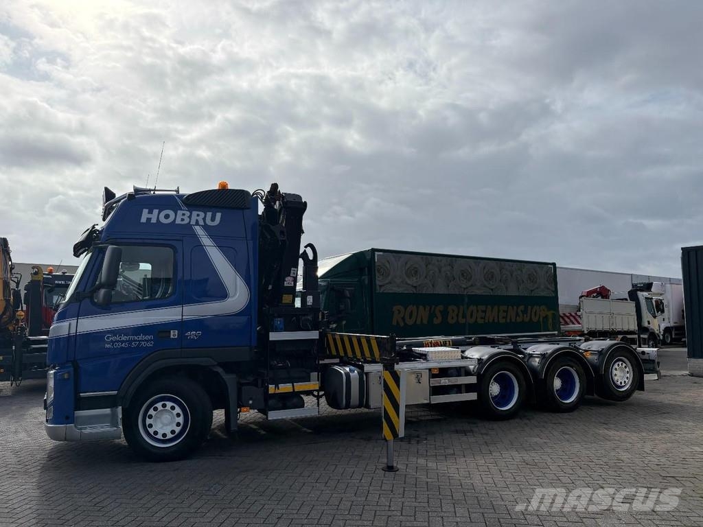 Volvo FM 460 EEV + HMF 2200-- 3X EXT. + REMOTE + HOOK AR Treileri ar āķi
