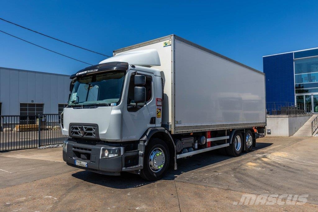 Renault D26.320-6x2+DHOLLANDIA 2T. Camiones con caja de remolque
