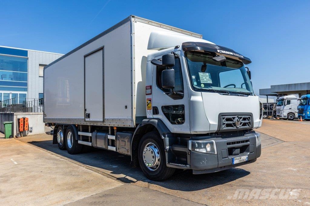 Renault D26.320-6x2+DHOLLANDIA 2T. Camiones con caja de remolque