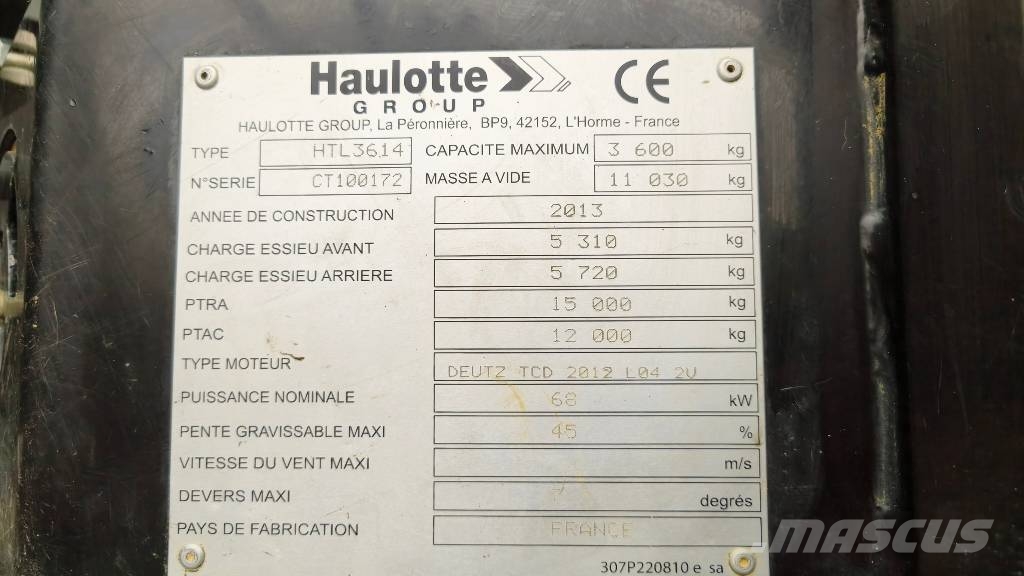 Haulotte HTL 3614 Телескопічні навантажувачі