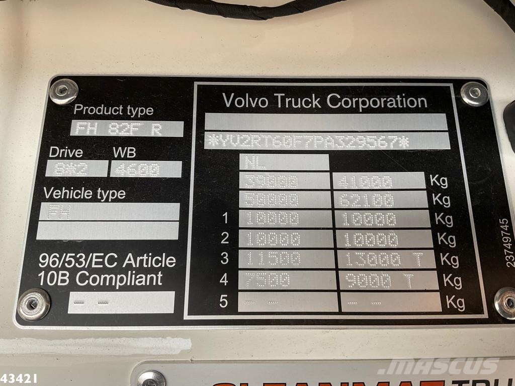 Volvo FH 540 Effer 145 Tonmeter laadkraan + Fly-Jib! Tre Sattelzugmaschinen