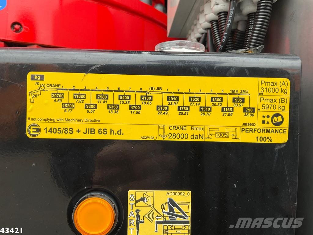 Volvo FH 540 Effer 145 Tonmeter laadkraan + Fly-Jib! Tre Sattelzugmaschinen