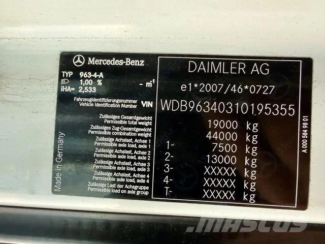 Mercedes-Benz Actros 1845 StreamSpace / Euro 6 Sattelzugmaschinen