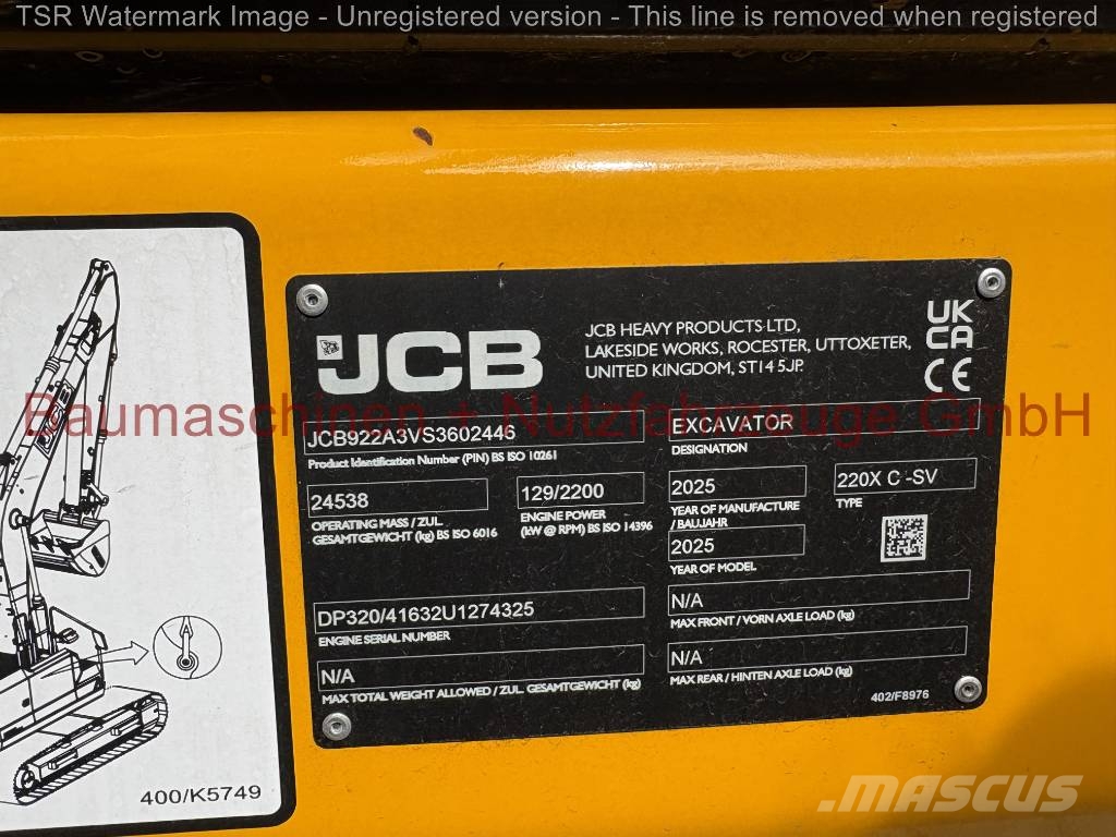 JCB 220X SLC Demo Excavadoras sobre orugas