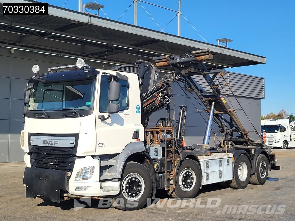 DAF CF 460 8X2 HIAB 144 B-3 HIDUO Crane kran Cable lif Horgos rakodó teherautók