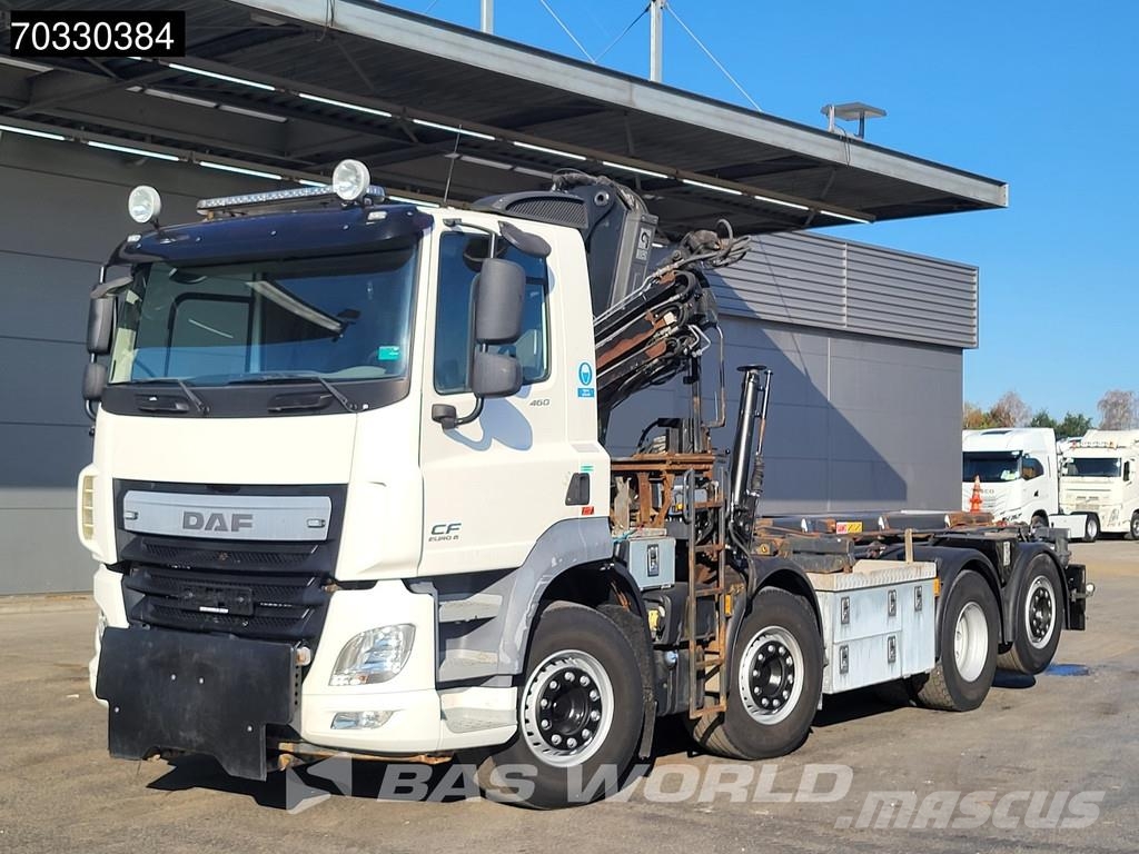 DAF CF 460 8X2 HIAB 144 B-3 HIDUO Crane kran Cable lif Horgos rakodó teherautók