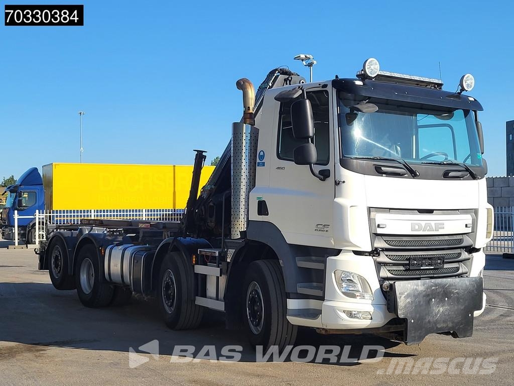 DAF CF 460 8X2 HIAB 144 B-3 HIDUO Crane kran Cable lif Horgos rakodó teherautók