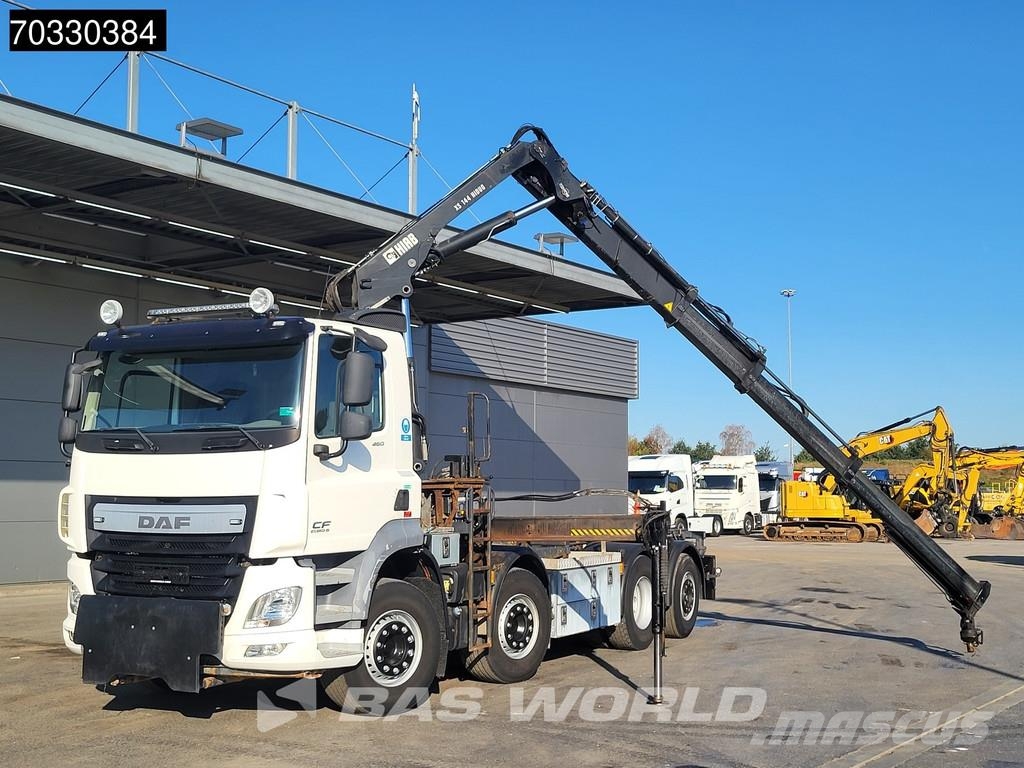 DAF CF 460 8X2 HIAB 144 B-3 HIDUO Crane kran Cable lif Horgos rakodó teherautók