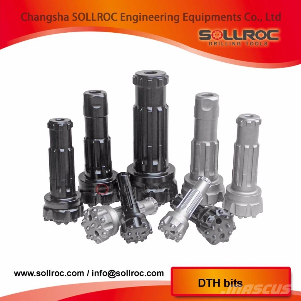 Sollroc DTH bit DHD380, COP84, QL80, SD8, M80 Sondaj ekipmanı aksesuarları ve yedek parçaları