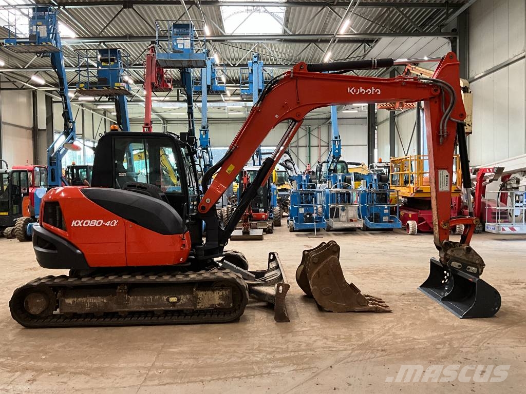 Kubota KX 080-4 A حفارات وسط 7 طن - 12 طن