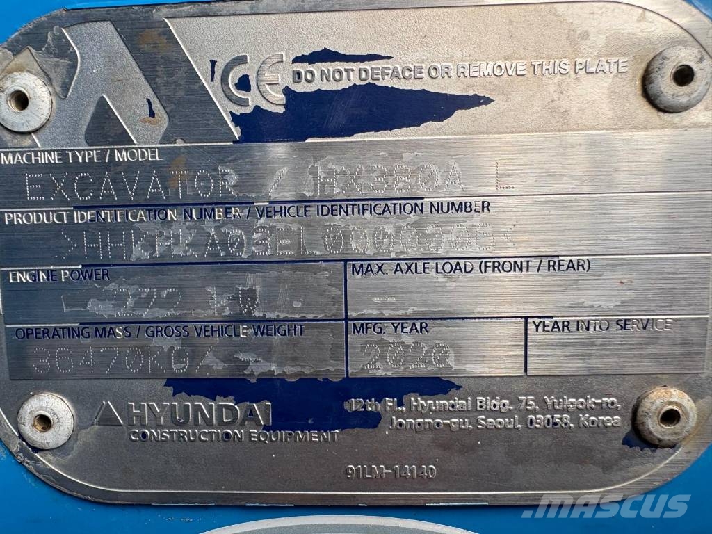 Hyundai HX 380 AL ( 14 m ) Dolgo sežni bagri