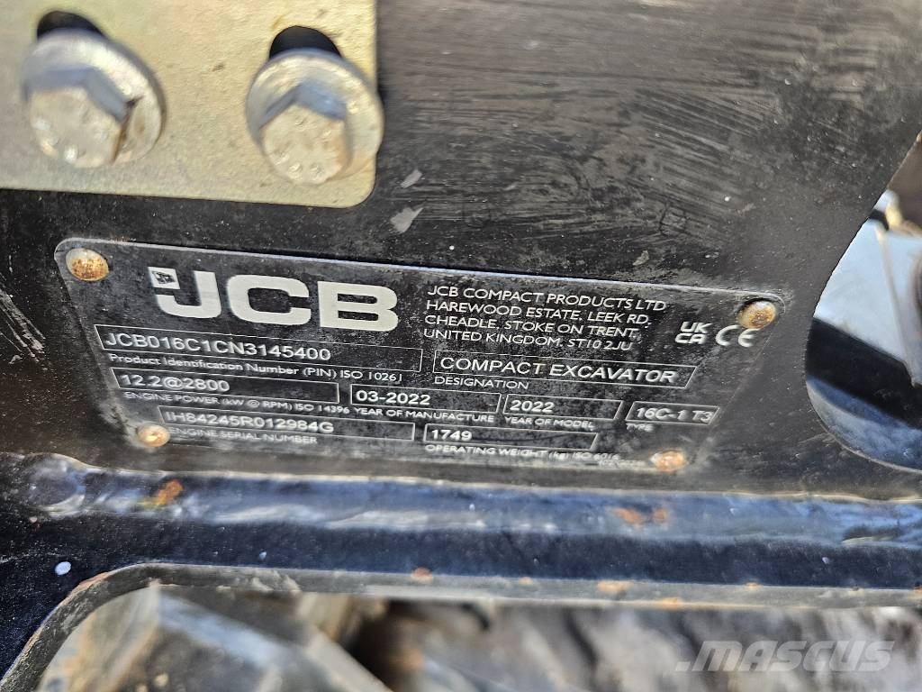 JCB 16C-1, like jcb 8018, kubota kx019, cat 301.6 Εκσκαφάκι (διαβολάκι) < 7t