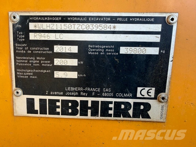 Liebherr R 946 Lánctalpas kotrók