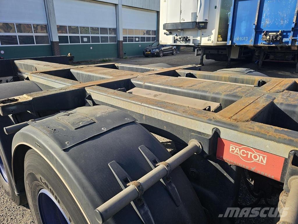 Pacton FLEX XL/ ALL CONNECTIONS/ 3 X EXTENDIBLE /SAF DRUM Konteinerių puspriekabės