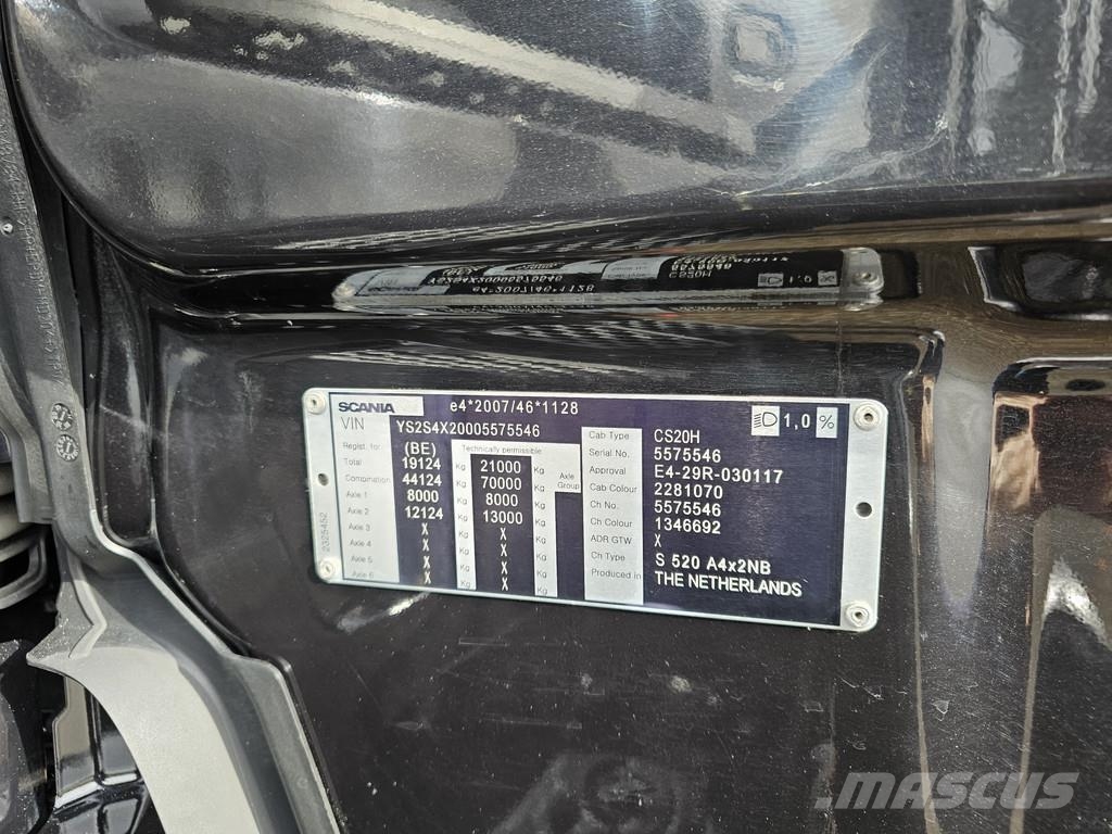 Scania S520 V8 4x2 / FULL AIR / RETARDER / PARKING COOLER Vilcēji