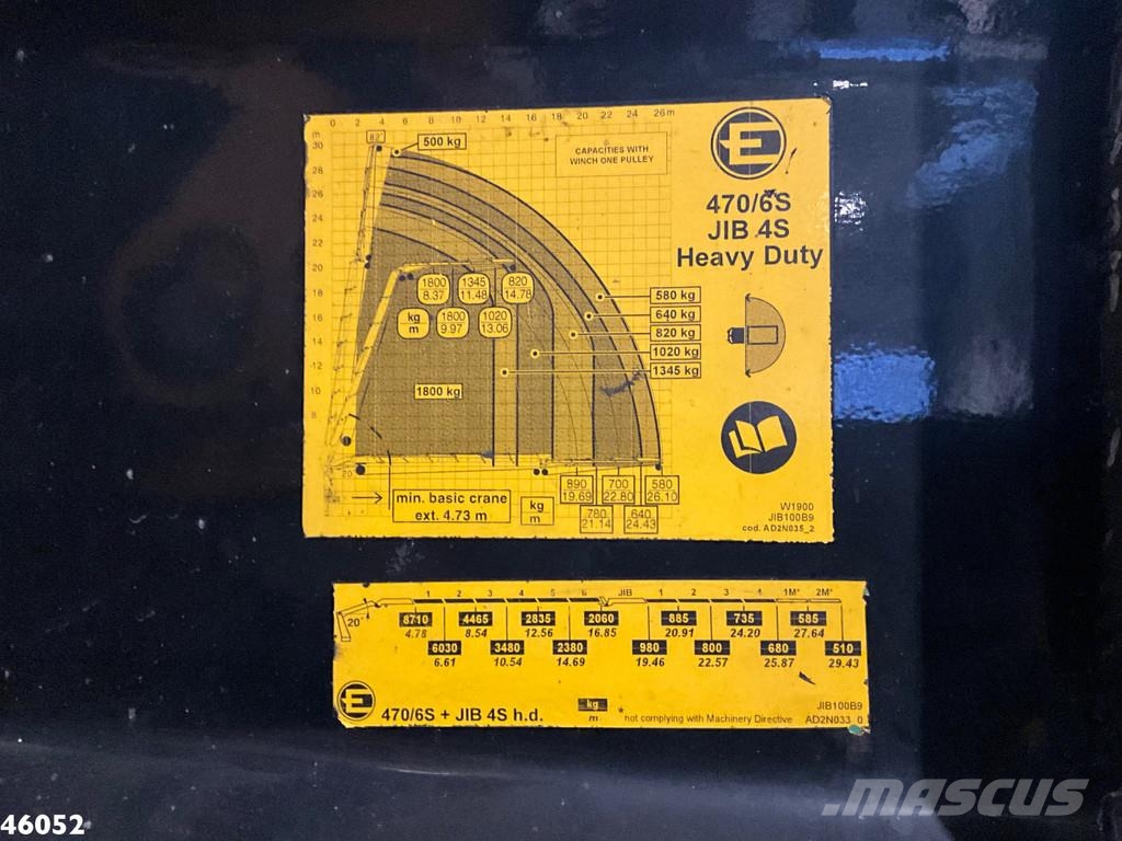 MAN TGS 41.480 8x4 Effer 47 Tonmeter laadkraan + Fly-J 傾卸式卡車