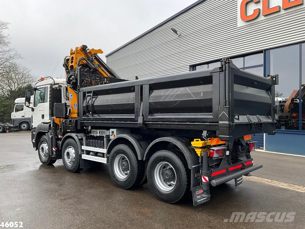 MAN TGS 41.480 8x4 Effer 47 Tonmeter laadkraan + Fly-J 傾卸式卡車