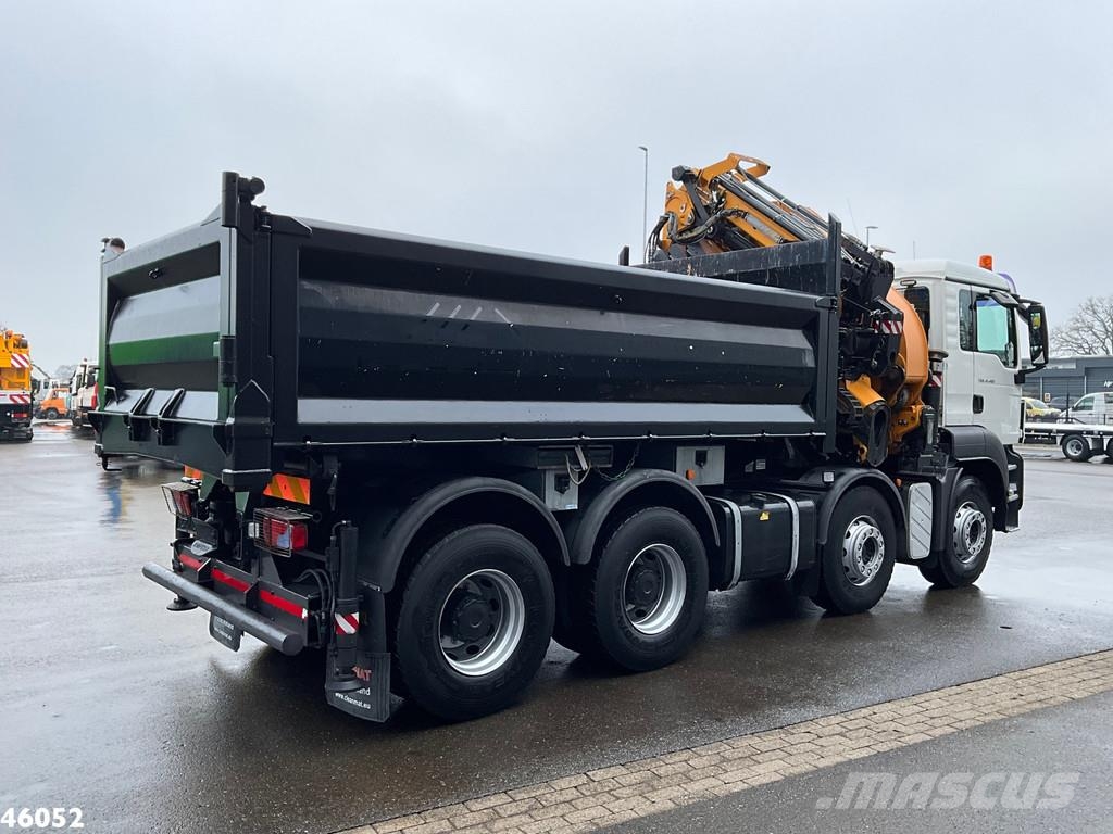 MAN TGS 41.480 8x4 Effer 47 Tonmeter laadkraan + Fly-J 傾卸式卡車
