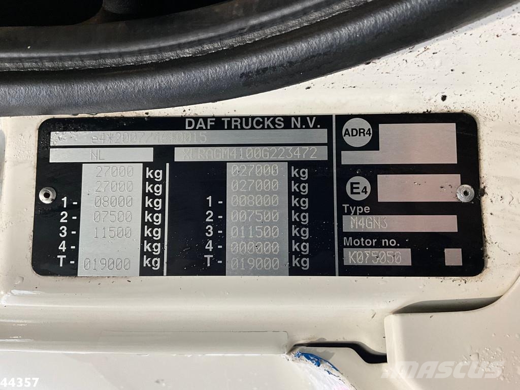 DAF FAG CF 300 Euro 6 Zoeller 20m³ Komunalni tovornjaki