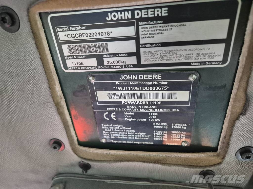 John Deere 1110E Transportadoras