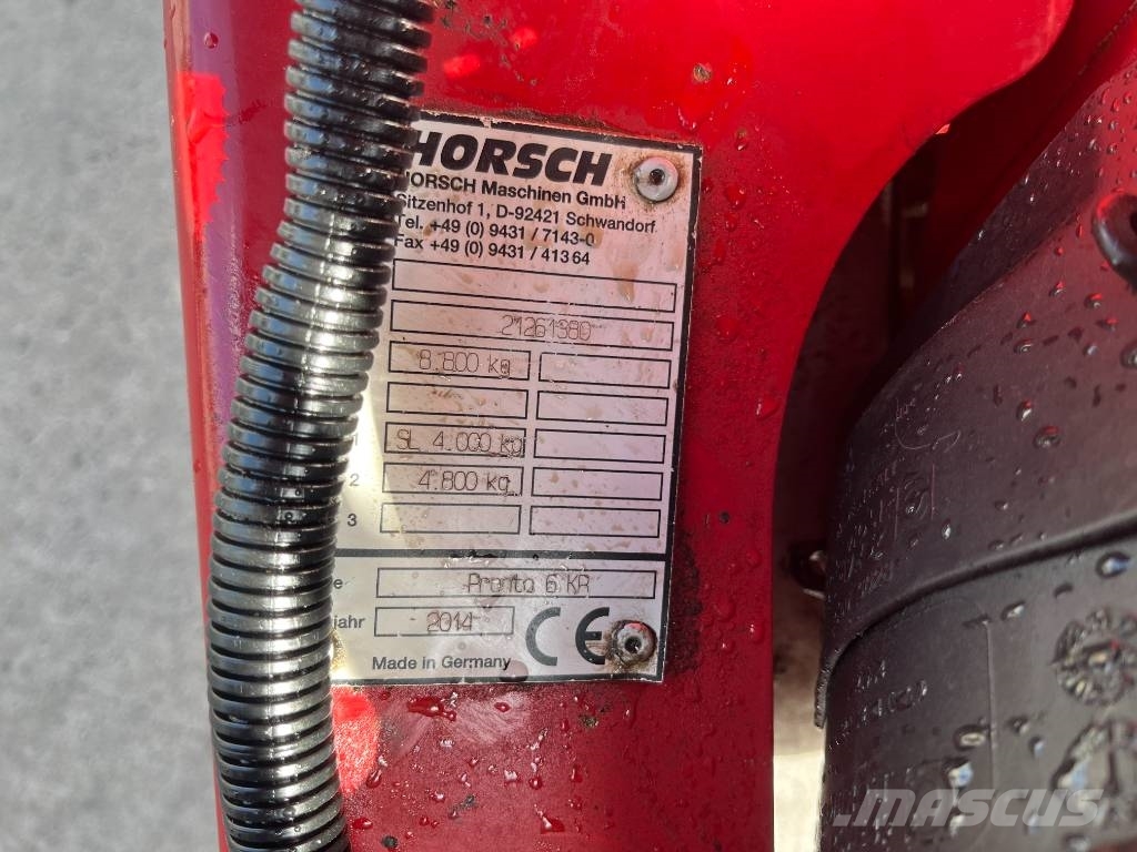 Horsch Pronto 6 KR Zaaicombinaties