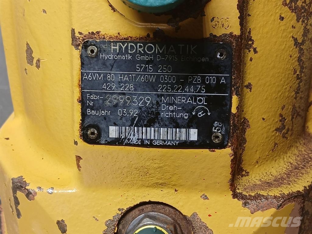 Hydromatik A6VM80HA1T/60W-Drive motor/Fahrmotor/Rijmotor Hydraulik