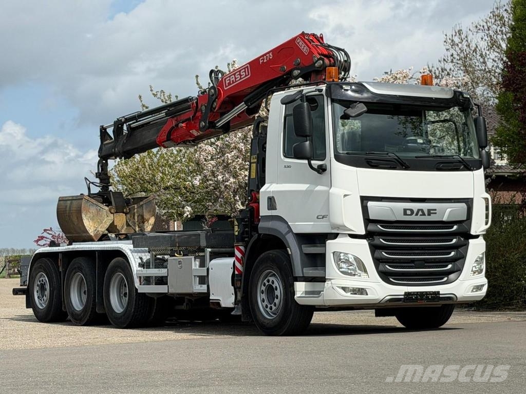 DAF CF530 8x4!! TRIPLE!! 2023!! CRANE/HOOK!! EURO6!! T Krokbil