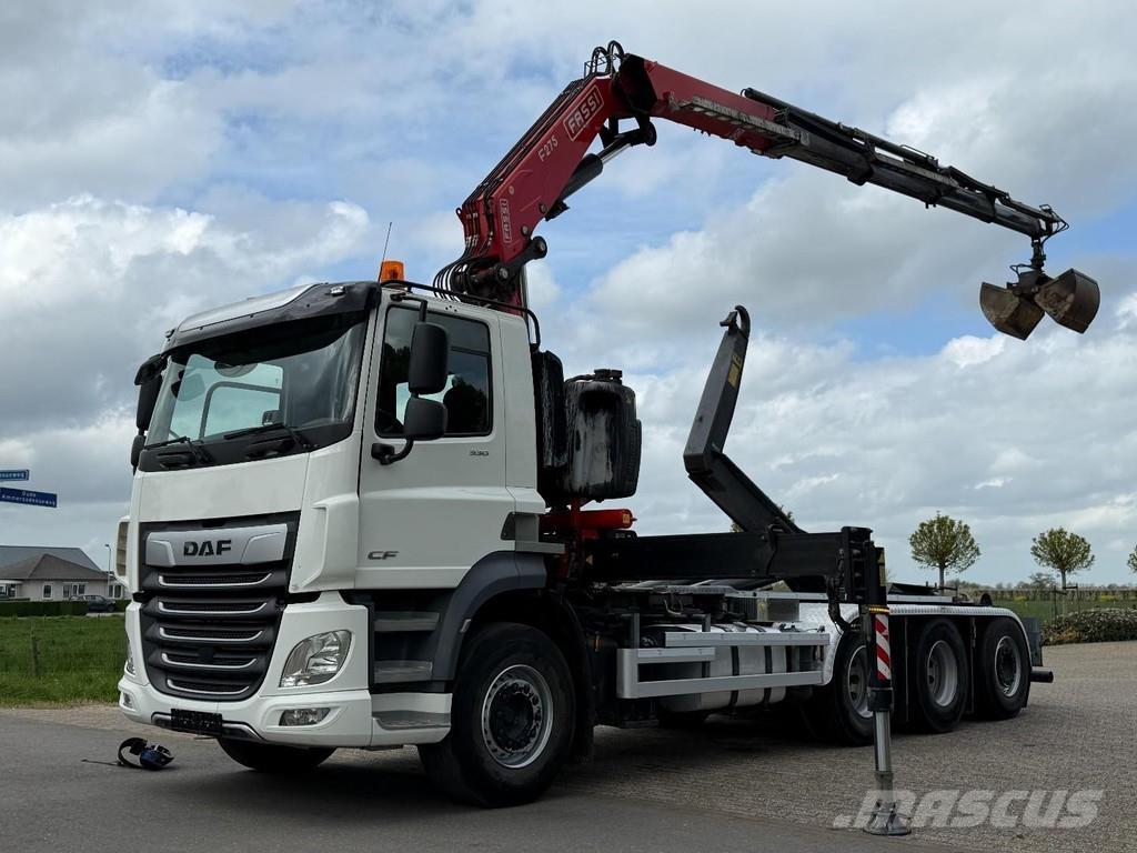 DAF CF530 8x4!! TRIPLE!! 2023!! CRANE/HOOK!! EURO6!! T Krokbil