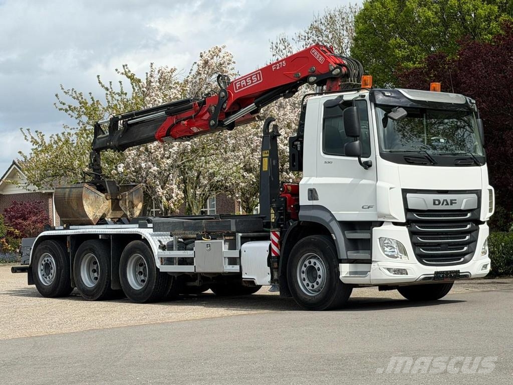 DAF CF530 8x4!! TRIPLE!! 2023!! CRANE/HOOK!! EURO6!! T Krokbil