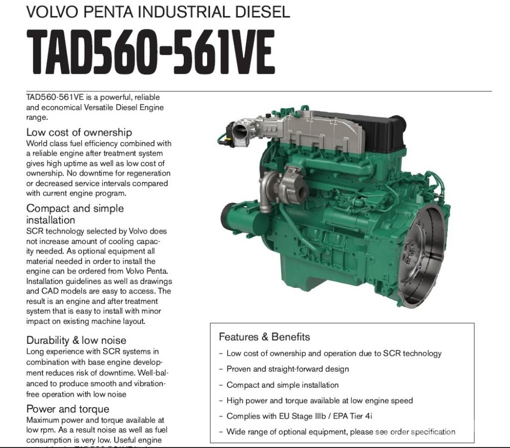 Volvo Penta TAD561VE Motores