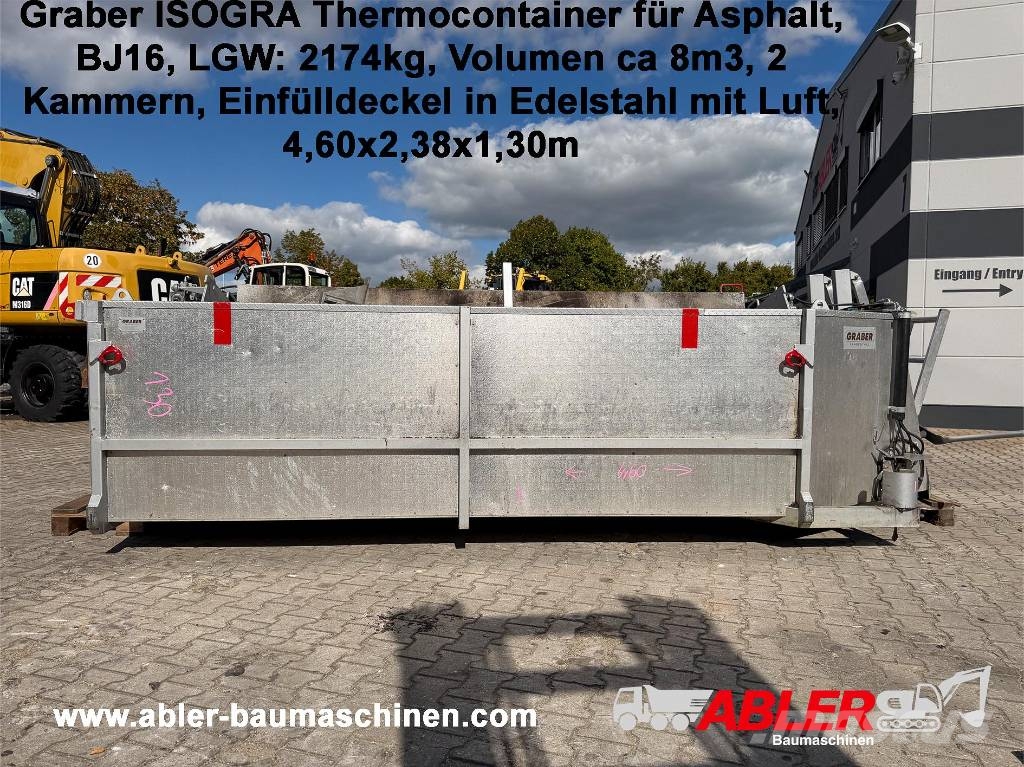 Graber Isogra Asphalt-Thermocontainer Aszfalt thermokonténerek