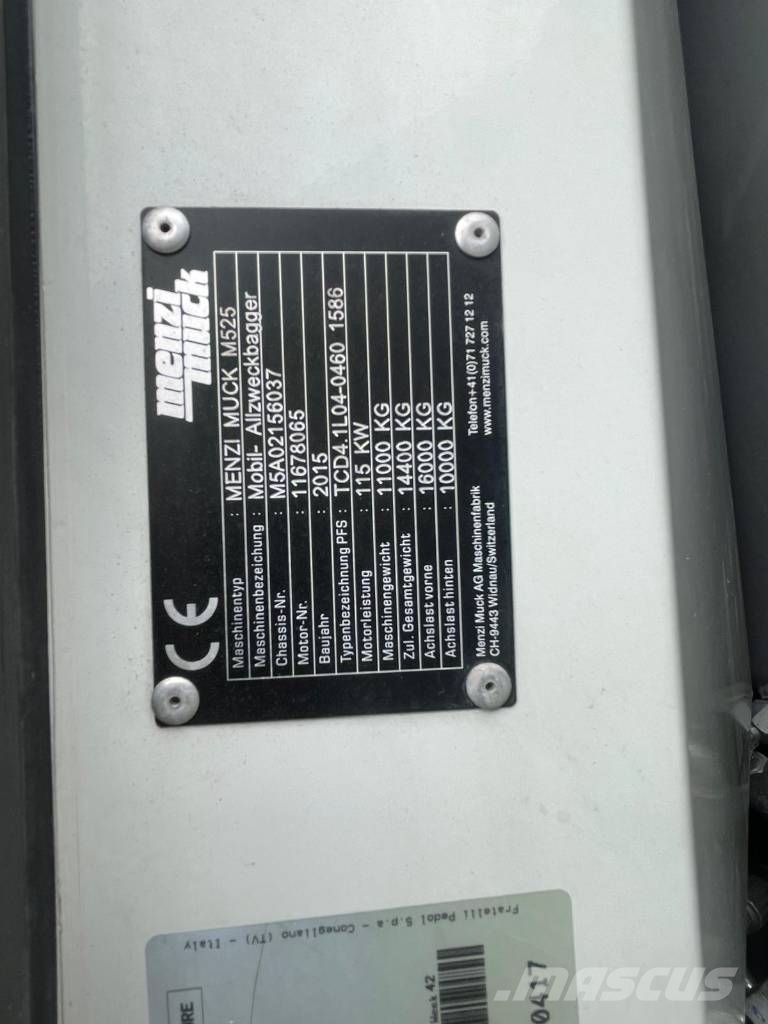 Menzi Muck M525 Wielgraafmachines