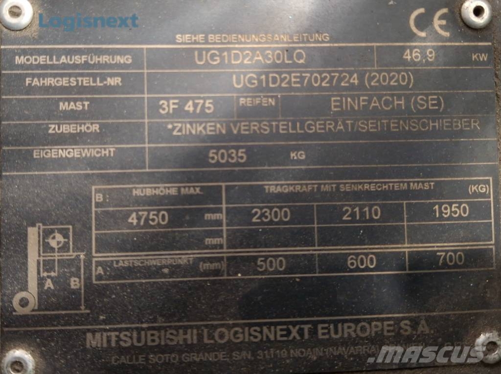 UniCarriers DX 30 LPG vozíky