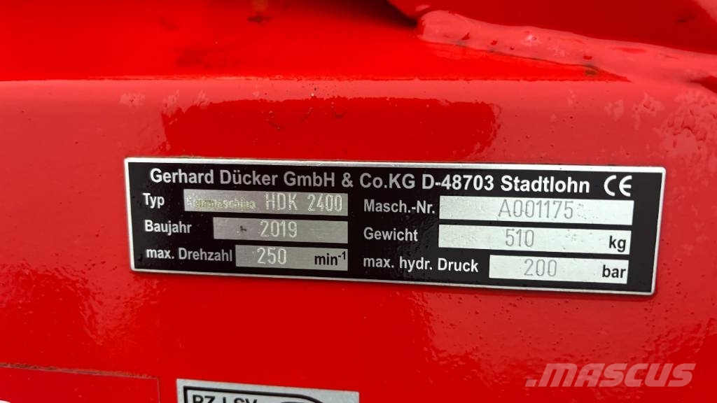Dücker HDK 2400 Автоматични метачки с четки
