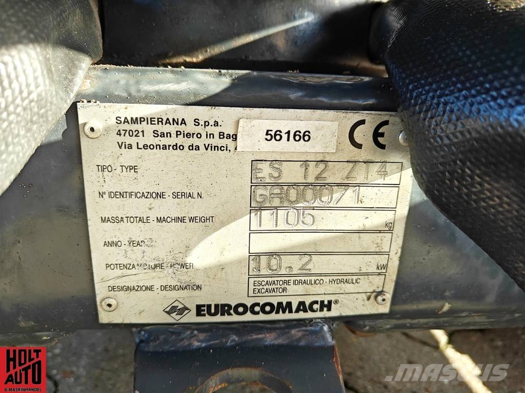 Eurocomach ES 12 ZT4 Міні-екскаватори < 7т
