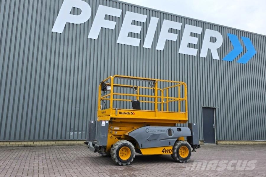Haulotte COMPACT 10DX Diesel, 4x4 Drive, 10.2m Working Heig Škarjaste dvižne ploščadi