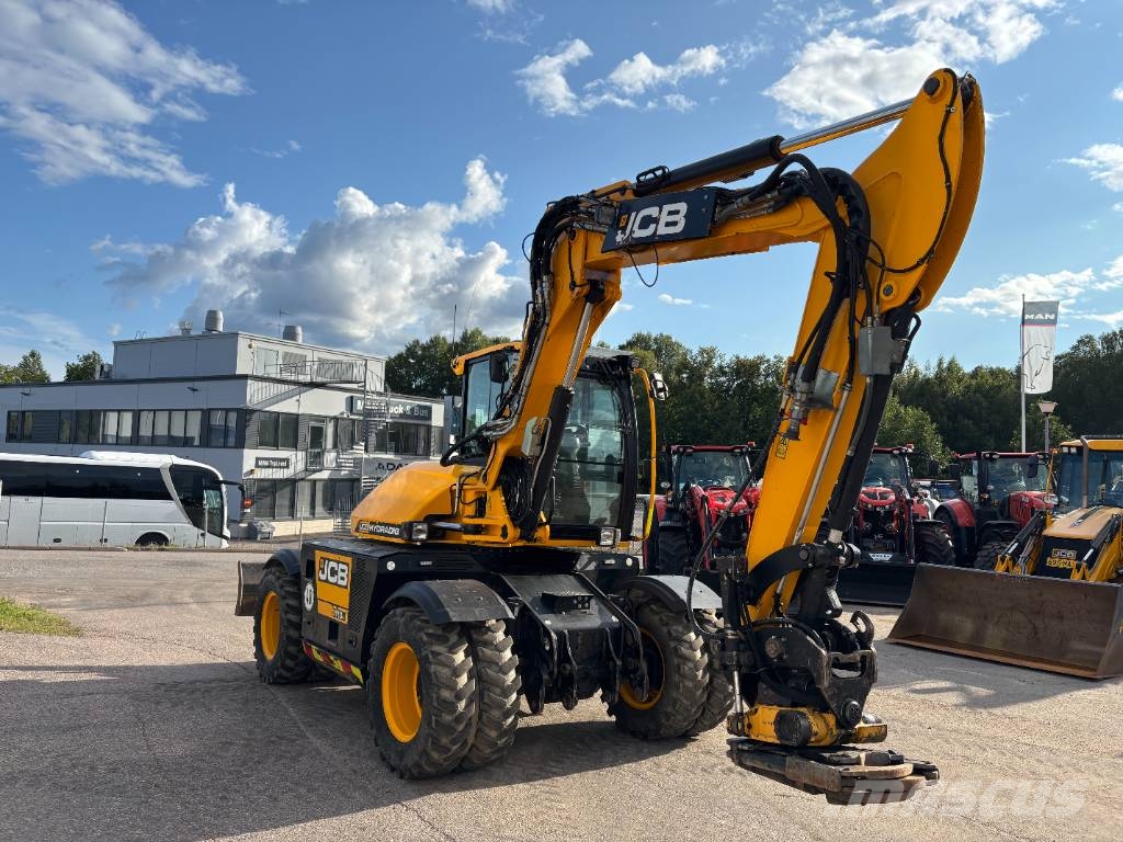 JCB 110 W Hydradig / Engcon / Pyöräohjaus / Rasvari / Excavadoras de ruedas