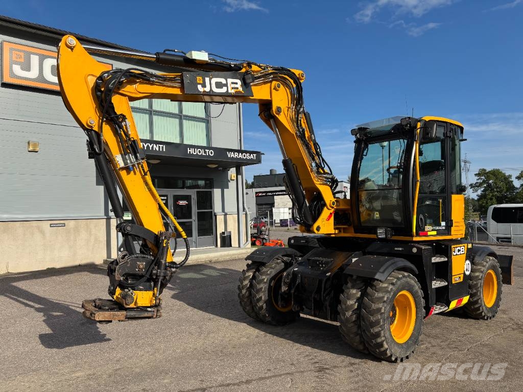 JCB 110 W Hydradig / Engcon / Pyöräohjaus / Rasvari / Excavadoras de ruedas