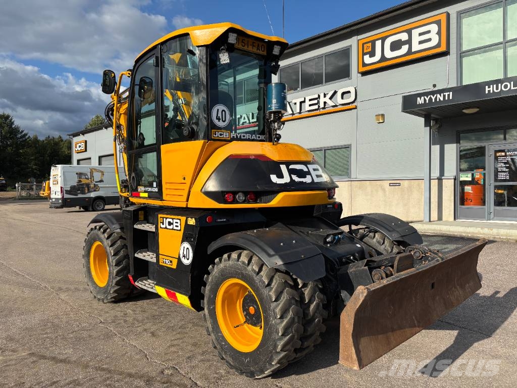 JCB 110 W Hydradig / Engcon / Pyöräohjaus / Rasvari / Excavadoras de ruedas